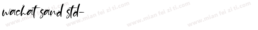 wachat sand std字体转换